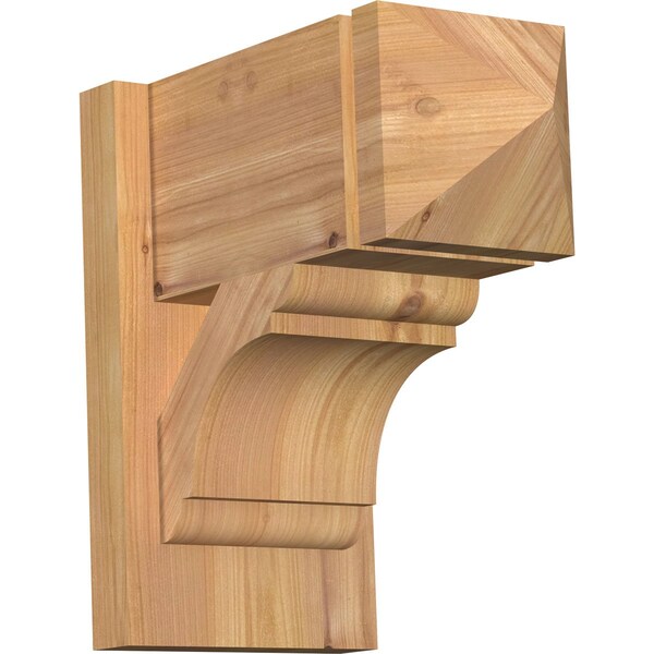 Ekena Millwork Olympic Arts & Crafts Smooth Outlooker, Western Red Cedar, 7 1/2"W x 14"D x 14"H OUT08X14X14OLY03SWR - main